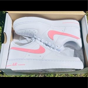 Pink Nike Air Force 1s